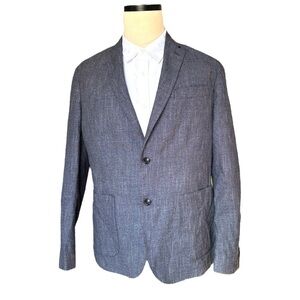 Good Man Brand The Downtown wool blend blue sport coat Workwear Collection |L 42